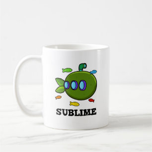 Sublime Funny Submarine Fruit Limoen Pun Koffiemok