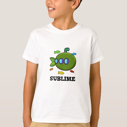 Sublime Funny Submarine Fruit Limoen Pun T-shirt (Voorkant)