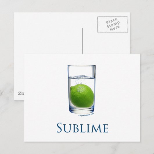 Sublime grappig briefkaart (Voorkant / Achterkant)