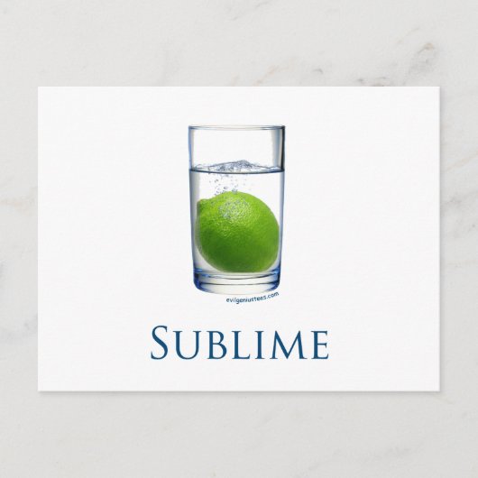 Sublime grappig briefkaart (Voorkant)