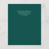 Sublime Green Gold Agate Wedding Invitations (Achterkant)