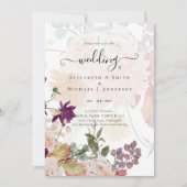 Sublime Mulberry oranje Floral Wedding Suite (Voorkant)