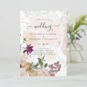 Sublime Mulberry oranje Floral Wedding Suite (Staand voorkant)
