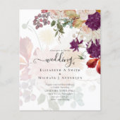 Sublime Mulberry oranje Floral Wedding Suite (Voorkant)