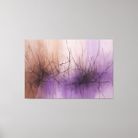 Sublime Netwerken de Dans van Lijnen Canvas Afdruk (Voorkant)