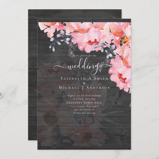 Sublime Pink Blossom WEDDING SUITE - BEGROTING (Voorkant / Achterkant)