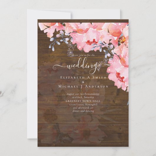 Sublime Pink Blossom WEDDING SUITE - BEGROTING (Voorkant)