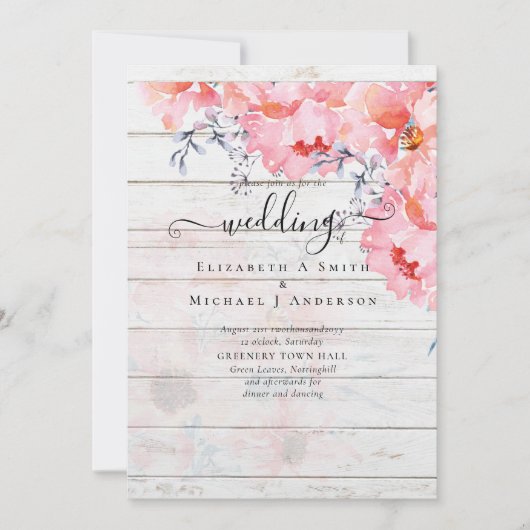 Sublime Pink Blossom WEDDING SUITE - BEGROTING (Voorkant)