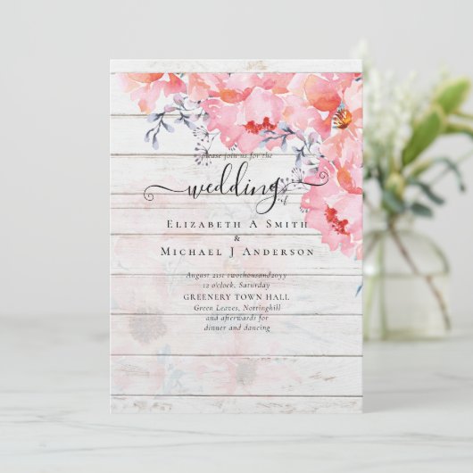 Sublime Pink Blossom WEDDING SUITE - BEGROTING (Staand voorkant)