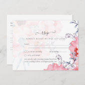 Sublime Pink Blossom WEDDING SUITE - BEGROTING Briefkaart (Voorkant / Achterkant)