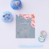 Sublime Pink Blossom WEDDING SUITE - BEGROTING Flyer (Enkel)