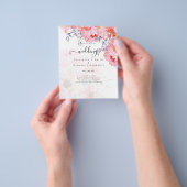 Sublime Pink Blossom WEDDING SUITE - BEGROTING Flyer (Hand)