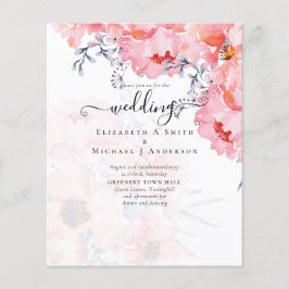 Sublime Pink Blossom WEDDING SUITE - BEGROTING Flyer