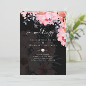Sublime Pink Blossom WEDDING SUITE - BEGROTING Kaart (Staand voorkant)