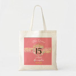 Sublime Roos Gold Quinceanera Princess Tote Bag