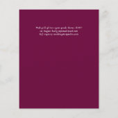 Sublime Roze AGATE Gouden Glitter Bruiloft Chic Flyer (Achterkant)