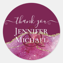 Sublime Roze AGATE Gouden Glitter Trouw Chic