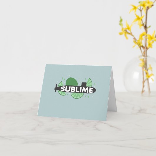 Sublime - Submarine Note Kaart (Gele Bloem)