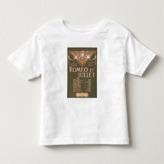 Sublime Tragedie van Shakepeare "Romeo & Juliet" Kinder Shirts (Voorkant)