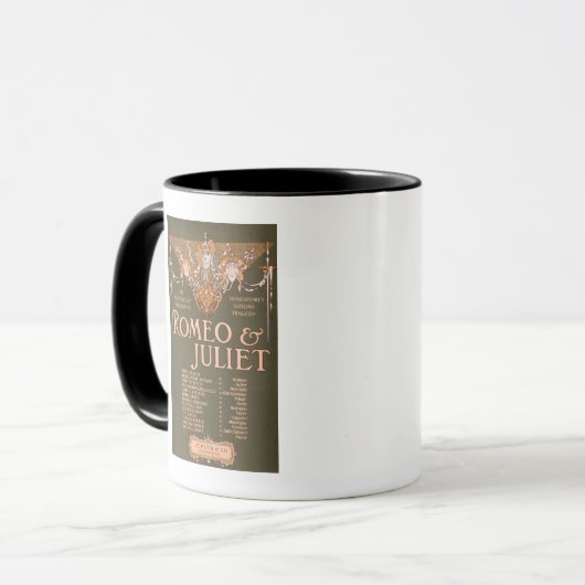 Sublime Tragedie van Shakepeare "Romeo & Juliet" Mok (Voorkant links)
