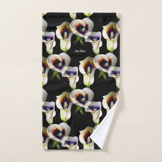 Sublime Waterverf Arum Calla Lilies Bad Handdoek (Handdoek)