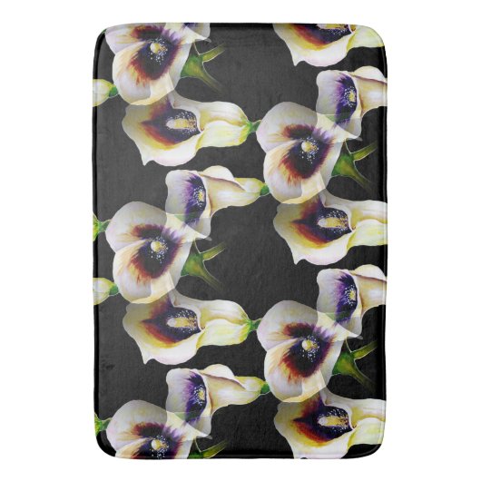 Sublime Waterverf Arum Calla Lilies Badmat (Voorkant Verticaal)