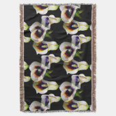 Sublime Waterverf Arum Calla Lilies Deken (Voorkant Verticaal)