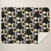 Sublime Waterverf Arum Calla Lilies - gemengd Sherpa Deken (Voorkant (horizontaal))