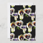 Sublime Waterverf Arum Calla Lilies Kaart (Achterkant)