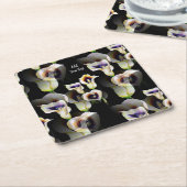 Sublime Waterverf Arum Calla Lilies Kartonnen Onderzetters (Schuin)