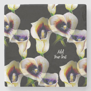 Sublime Waterverf Arum Calla Lilies Stenen Onderzetter