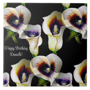 Sublime Waterverf Arum Calla Lilies Tegeltje