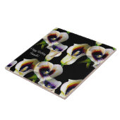 Sublime Waterverf Arum Calla Lilies Tegeltje (Zijkant)