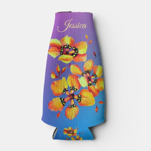 Sublime Waterverf Blijvend in Hot Flame Oranje Flesjeskoeler (Voorkant)