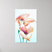 Sublime Waterverf Calla Lilies Canvas Afdruk (Voorkant)
