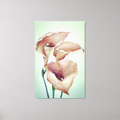 Sublime Waterverf Calla Lilies Canvas Afdruk (Voorkant)