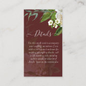 Sublime Wedding Invitations DETAILS Enclosure Roos Informatiekaartje (Voorkant)