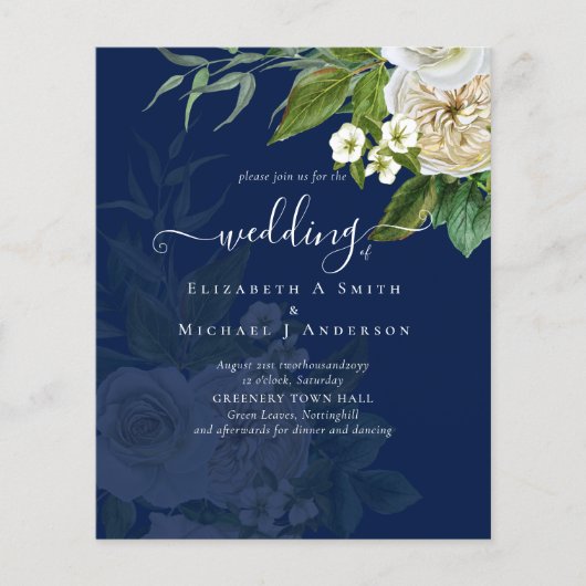 Sublime Wedding Suite - White Roses Flyer (Voorkant)