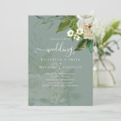 Sublime Wedding Suite - White Roses Kaart (Staand voorkant)