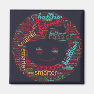 Subliminale Word Art voor reddit sociale pictogram Magneet
