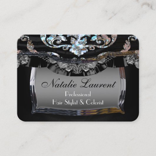 Sublte Elegance Professional Round Visitekaartje (Voorkant)