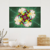 Subltle Glow - Fractal Art Poster (Keuken)