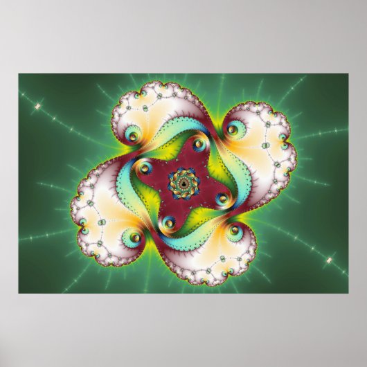 Subltle Glow - Fractal Art Poster (Voorkant)