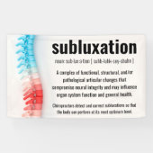 Subluxdefinitie chiropraktijk spandoek (Horizontaal)