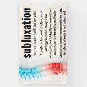 Subluxdefinitie chiropraktijk spandoek (Verticaal)