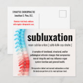 Subluxe chiropraktijk Recall/Reactivation Briefkaart (Voorkant / Achterkant)