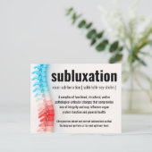 Subluxe chiropraktijk Recall/Reactivation Briefkaart (Staand voorkant)