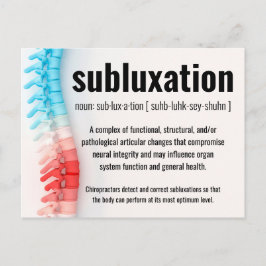 Subluxe chiropraktijk Recall/Reactivation Briefkaart