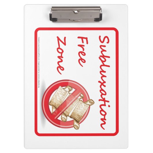 Subluxe vrijzone Chiropractic Clipboard Klembord (Voorkant)