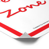 Subluxe vrijzone Chiropractic Wall Sign Poster (Hoek)